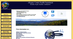 Desktop Screenshot of alleganyhealthdept.com